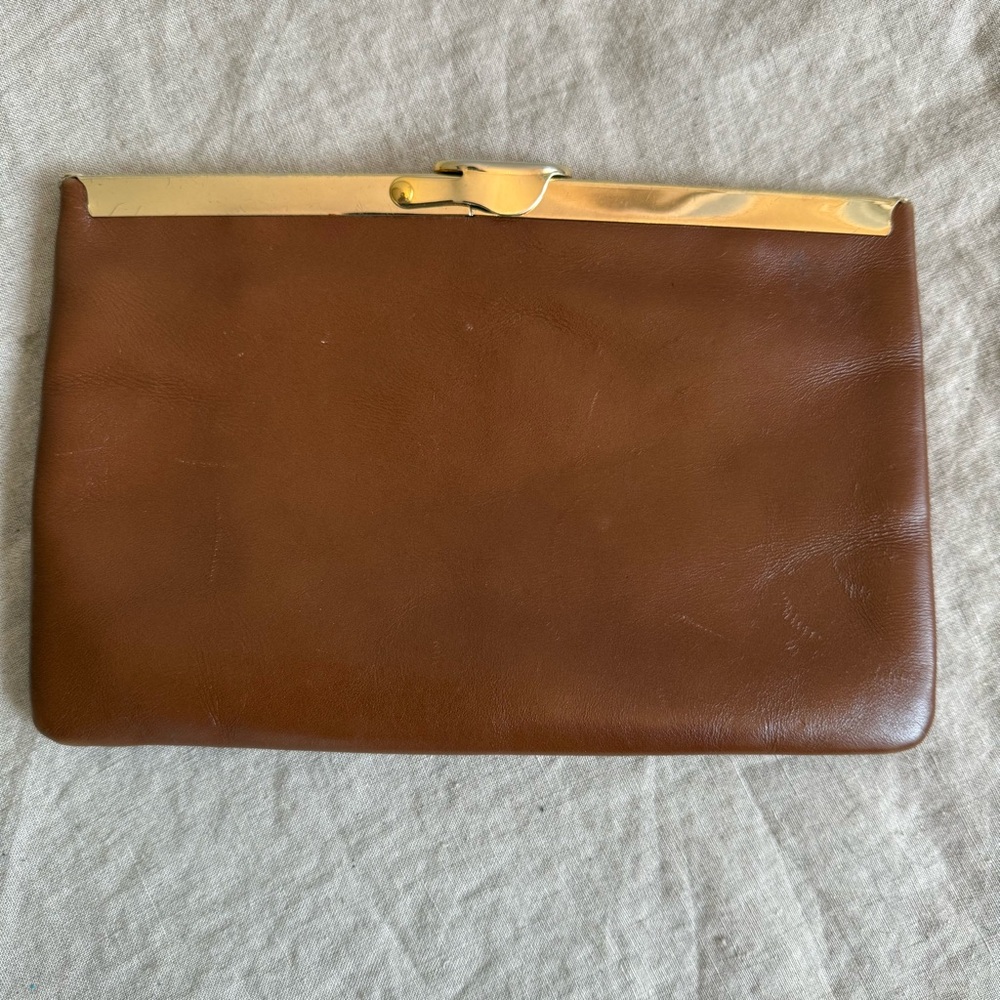 Etra Genuine Leather Clutch